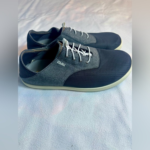 OluKai Nohea Moku Men’s Boat Shoes Size 11.5 Dark Shadow - Picture 2 of 12